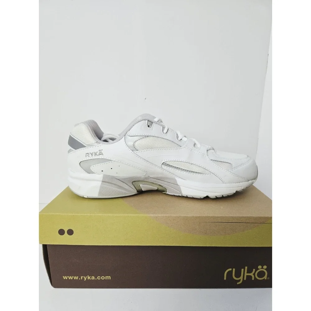 Ryka Womens Shoes NEW size 11W white grey athletic shoes